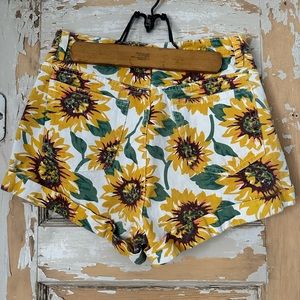 American Apparel Sunflower High Waisted Shorts | W 28